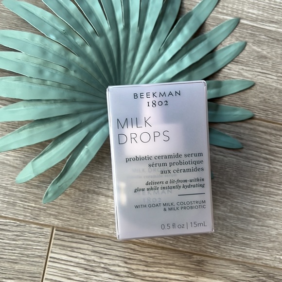New! Beckman 1802 Travel Size Milk Drops Probiotic Ceramide Serum 15ml - Picture 2 of 3